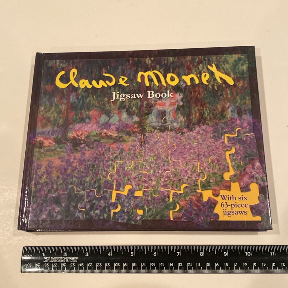 NWOT “Claude Monet Jigsaw Puzzle Book